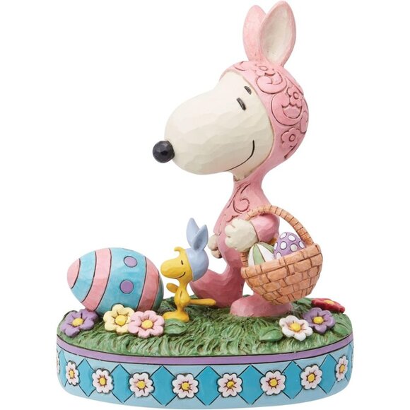 Enesco Peanuts by Jim Shore Snoopy and Woodstock Easter Bunnies Figurine, NIB - Picture 6 of 8